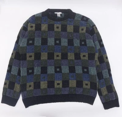 Suéter Vintage Geoffrey Beene Color Block Hombre XL Foto 1 de 4