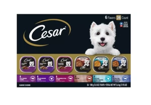 Cesar Home Delights Wet Dog Food Variety Pack, 3.5 Oz Trays (36 Pack) - Picture 1 of 6