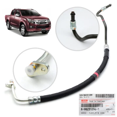 Genuine Black Pipe Hoses Oil Power Input Fits Isuzu D-Max Holden Rodeo 2012 2018 - image 1 of 4