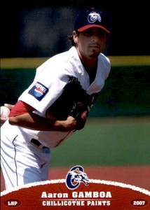 2007 Chillicothe Paints Grandstand #13 Aaron Gamboa Mill Valley California Card