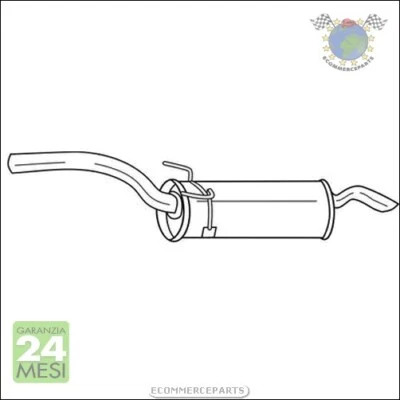 Silenziatore Marmitta Posteriore Sigam per CITROEN JUMPY FIAT SCUDO PEUGEOT  bad - Immagine 1 di 3