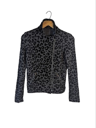 VETEMENTS Moto Majestic Filatures donna viscosa elastan French Terry stampa leopardata