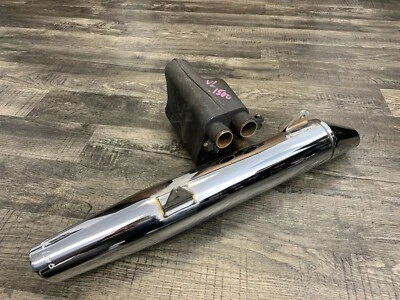 Suzuki 1998-2004 VL1500 1500 Intruder OEM Right Lower Muffler Slip On Pipe #71A  - Image 1 of 4