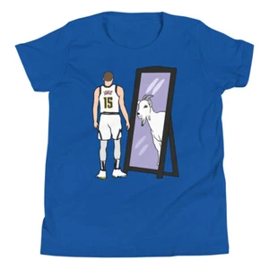 Kid’s T-Shirt Nikola Jokic Mirror GOAT - Picture 1 of 5