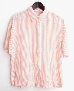 Damen Bluse Kurzarm weiß rosa gestreift Gr. 40 v. Atelier Creation - Picture 1 of 2