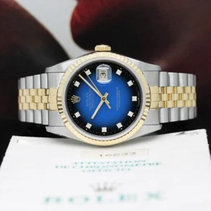 Rolex Datejust Stahl/Gold Automatik Ref:16233 mit Rolex Box & Papiere von 1991 - Bild 1 von 14