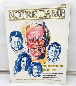 NOTRE DAME vs. VANDERBILT - PROGRAMA DE FÚTBOL AMERICANO UNIVERSITARIO - 1995 - COMO NUEVO - Imagen 1 de 1