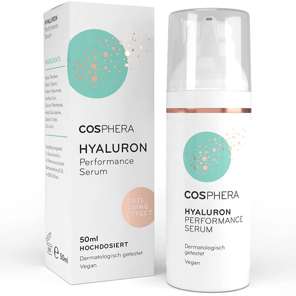 638€/L Cosphera - Hyaluron Performance SERUM hochdosiert Vegane Creme 50ml - Bild 1 von 1