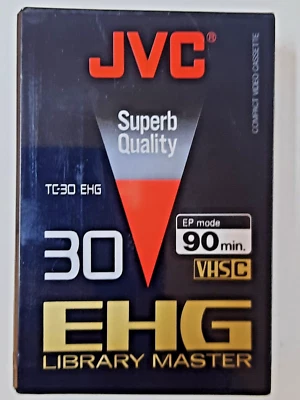 JVC EHG Library Master 90 分钟 VHSC 磁带 TC-30 EHG 密封 — 第 1/4 张图片