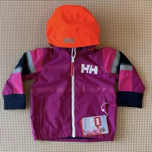Helly-Hansen Rain Jacket Kids Toddler Girl K Salt Coast Jacket Shell. Size 2.NWT - Picture 1 of 7