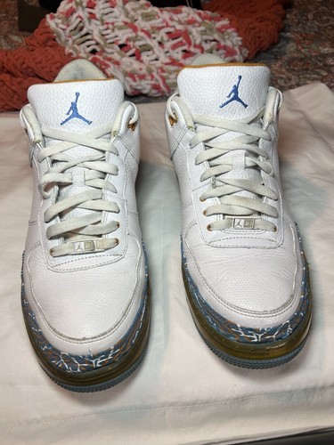 Nike Air Jordan Fusion AJF 3 UNC 2008 Blue Sunset 323626 141 taglia 12 da uomo rare