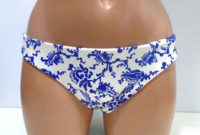 Sauvage Filagree Full Coverage Bikini Bottom Cream/Blue Small-Medium 1218L - Image 1 of 2