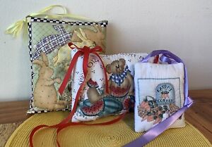 Home Sewn Small Hanging Pillows