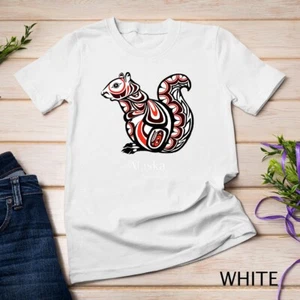 Camiseta Unisex Estilo Haida Estilo Haida Tribal Ardilla Alaska SE - Imagen 1 de 15