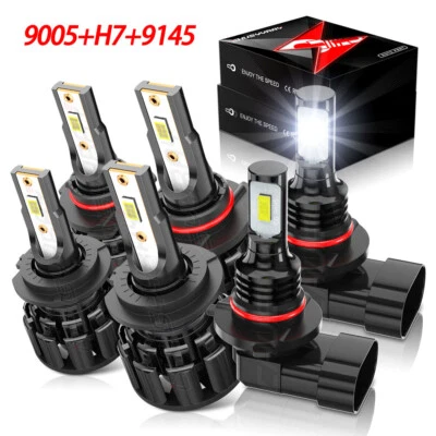 For SAAB 9-5 2010 2011 2-SIDE Headlight High Low Beam + Fog Light Bulbs Combo - Image 1 of 4