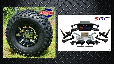 Club Car DS Golf Cart 6" A-Arm Lift Kit + 10" Wheels and 22" AT Tires 1982-2003 Foto 1 de 4