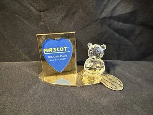 Crystal Bear Photo Frame 24K Gold Plated Austrian Crystal Mascot Inc. USA *READ* - Picture 1 of 5