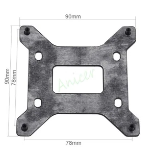 Metal LGA 1700 Backplate CPU Radiator Base Heatsink Mounting Backplane Bracket - Picture 1 of 4