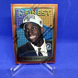 1995-96 Topps Finest - #115 Kevin Garnett (RC)