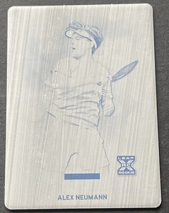 ALEX NEUMANN 2023 LEAF PICKLEBALL PREMIER ROOKIE PRINTING PLATE 1/1