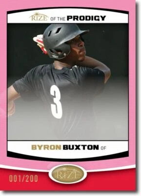 BYRON BUXTON 2012 Rize Rookie ROSA Paragon PRODIGY RC #/200 - Imagem 1 de 2