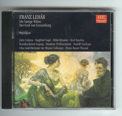 CD Franz Lehár Die lustige Witwe / Der Graf von Luxemburg Highlights (1995) - Bild 1 von 2