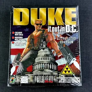 Duke It Out In D.C. IBM PC CD ROM 1997 Big Box Game Vintage NOS Factory Sealed - Picture 1 of 21