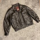 Reed Leather Sportswear Leather Bomber Jacket Size L52 Thinsulate Insulation