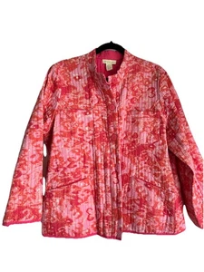 Chaqueta reversible para mujer APPLESEEDS rosa estampado talla XL - Imagen 1 de 7