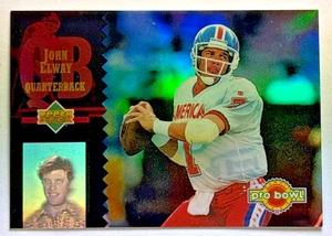 Inserto de holograma John Elway 1994 Upper Deck Pro Bowl #PB12 Denver Broncos - Imagen 1 de 2
