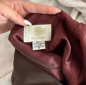 Vera Wang Size 6 Lined Brown Gown - Picture 1 of 5