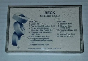 RARE Vintage Beck PROMO Cassette Tape “Mellow GOLD” - 1990's Alt Rock Music DGC - Foto 1 di 6