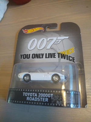 Hot Wheels Car James Bond 007 You Only Live Twice Toyota 2000GT Roadster Toy - Image 1 of 4