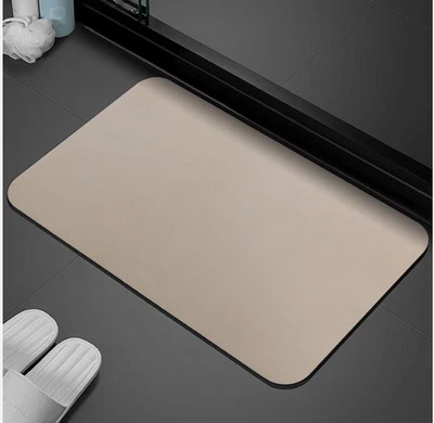 Инновационный нескользящий коврик для ванной 16 3/4 дюйма x 27 1/4 дюйма бежевый/обнаженный цвет новый в коробке - Изображение 1 из 4
