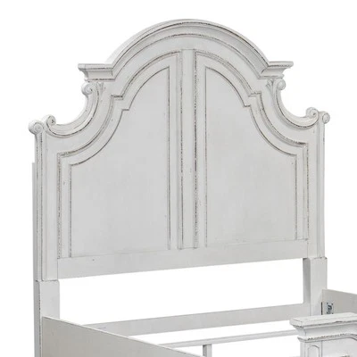 Magnolia Manor King Panel Headboard in Antique White - Image 1 of 4