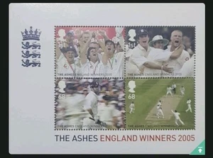 Gran Bretaña Reino Unido Royal Mail 2005 The Ashes England Winners hoja en... - Imagen 1 de 1