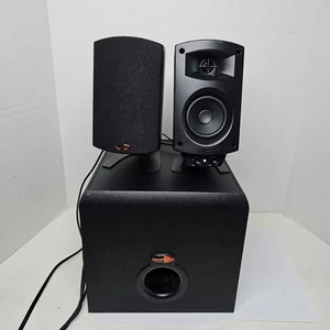 Klipsch ProMedia 2.1 THX Certified PC Desktop Computer Speaker System Black READ - Photo 1/11