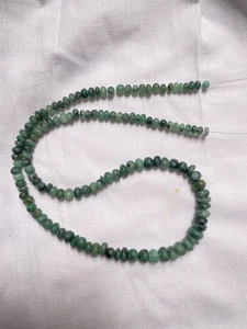 Emerald round Beads 7-3 mm 16 inches strand  for jewelry making - Picture 1 of 4