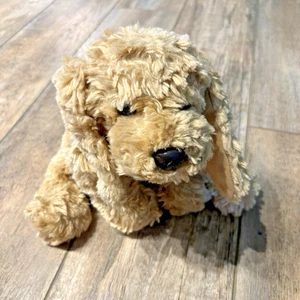 GUND "Puddles" 013026 Labradoodle With Red Collar Stuffed Animal Plushie 10" - Picture 1 of 5