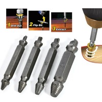 New Broken Bolt Damage Screw Remover Extractor Drill Bits Easy Out Stud Reverse