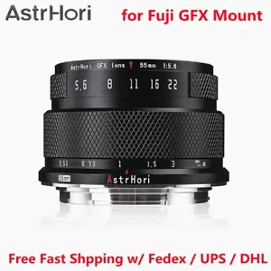 AstrHori 55mm F5.6 Manual Portrait Lens for fujifilm GFX Fuji G Mount Camera - Picture 1 of 8