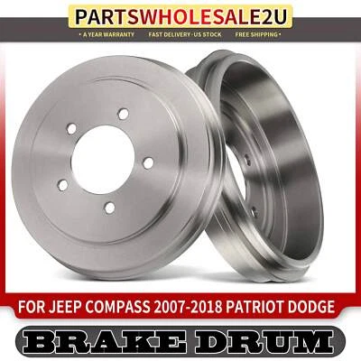 Tambor de freno trasero para conductor y pasajero 2 piezas para Dodge Caliber Avenger Jeep Compass Foto 1 de 4