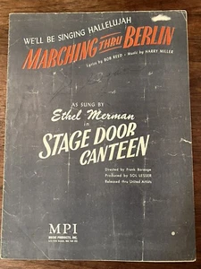 Vintage Sheet Music: Marching Thru Berlin, Stage Door Canteen - Picture 1 of 7