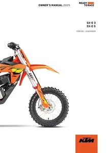 Manual del propietario KTM 2025 SX-E 5 UE - Imagen 1 de 24