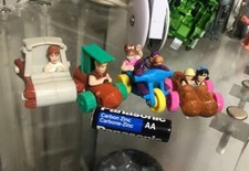 FLINTSTONES MOVIE 1990’s Amblin ACTION FIGURES In Vehicles 5 pc Lot