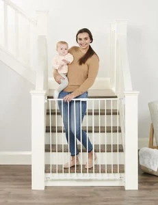 Regalo 2-in-1 Extra Tall Easy Swing Stairway and Hallway Walk Through Baby Ga... - Picture 1 of 4