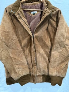 Talbots Damen braun Wildleder Leder Kragen Jacke Größe Small - Bild 1 von 9