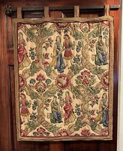 French Tapestry Medieval Aubusson Style - Picture 1 of 8