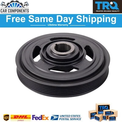 TRQ Engine Crankshaft Vibration Damper Fits 2007-2020 Acura Honda - Image 1 of 4