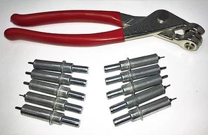 Sujetador Cleco 3/32" con alicates sujetadores temporales resorte cargado kit de 11 piezas - Imagen 1 de 8